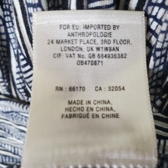 Anthropologie Moulinette Souers Black Zentangle Scoop Back Stretch Jersey Dress - Picture 8 of 12